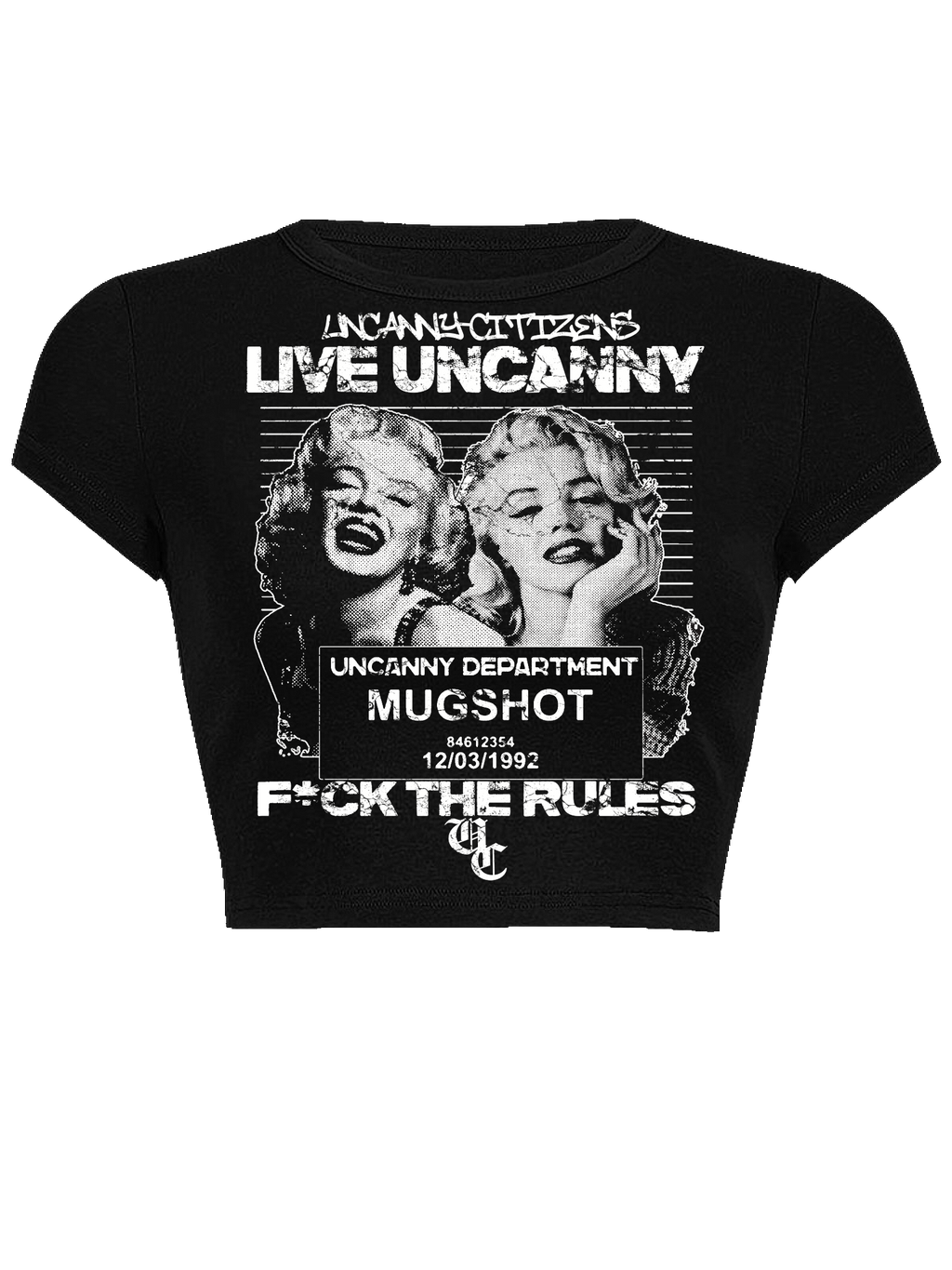Live Uncanny F*ck The Rules crop top