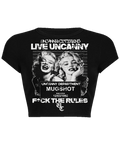 Live Uncanny F*ck The Rules crop top