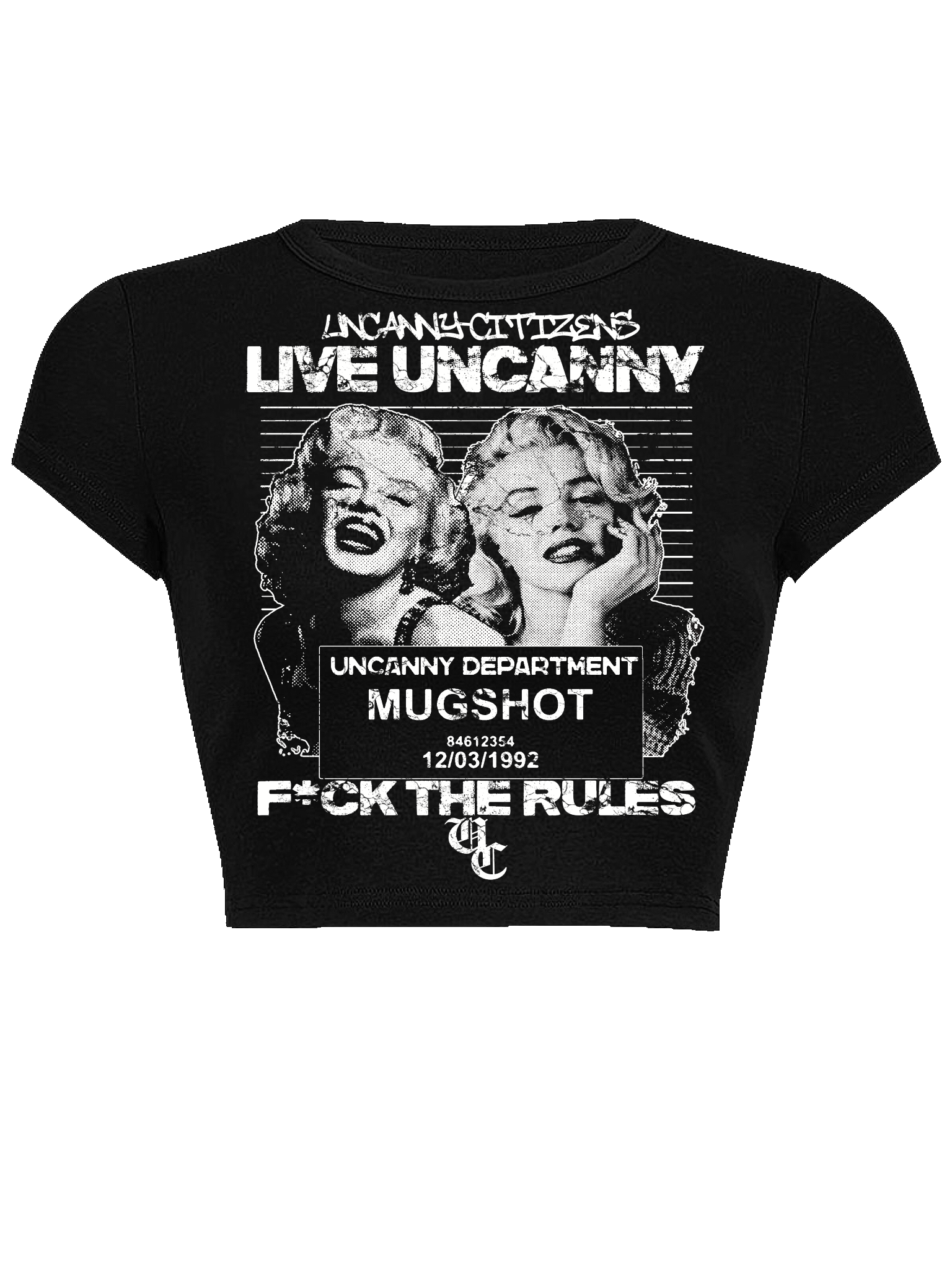 Live Uncanny F*ck The Rules crop top