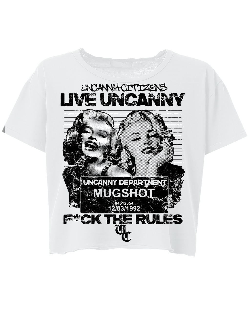 Live Uncanny F*ck The Rules White Tee