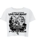 Live Uncanny F*ck The Rules White Tee