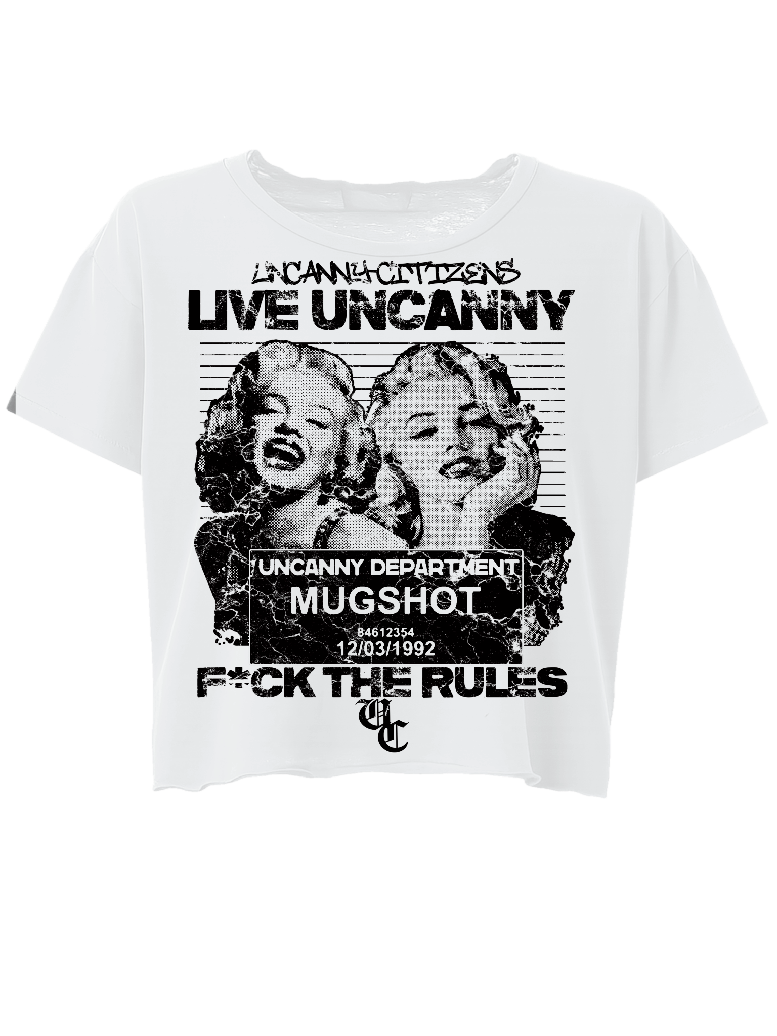Live Uncanny F*ck The Rules White Tee